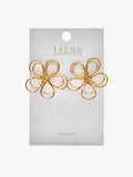 Pendientes Maxi Con Flor Doble
