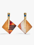 Pendientes Maxi Con Barras Y Rombos