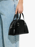 Bolso Tote Redondeado Con Bandolera