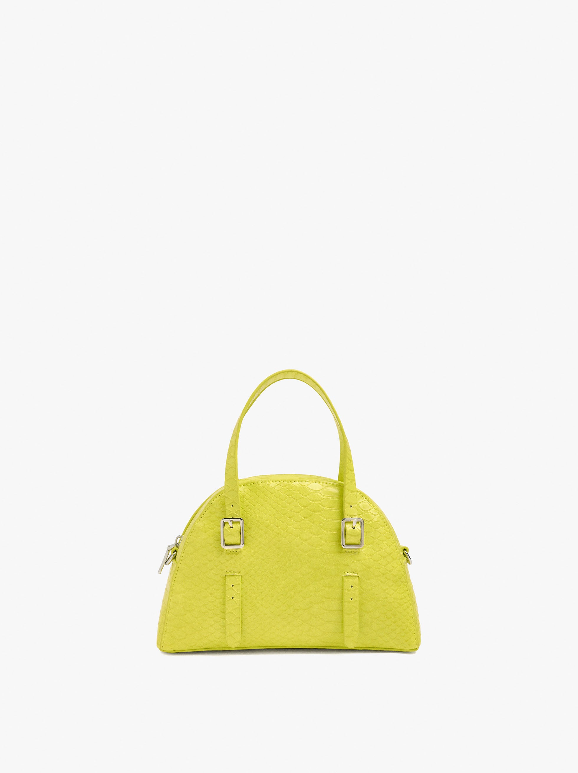 Bolso Tote Redondeado Con Textura