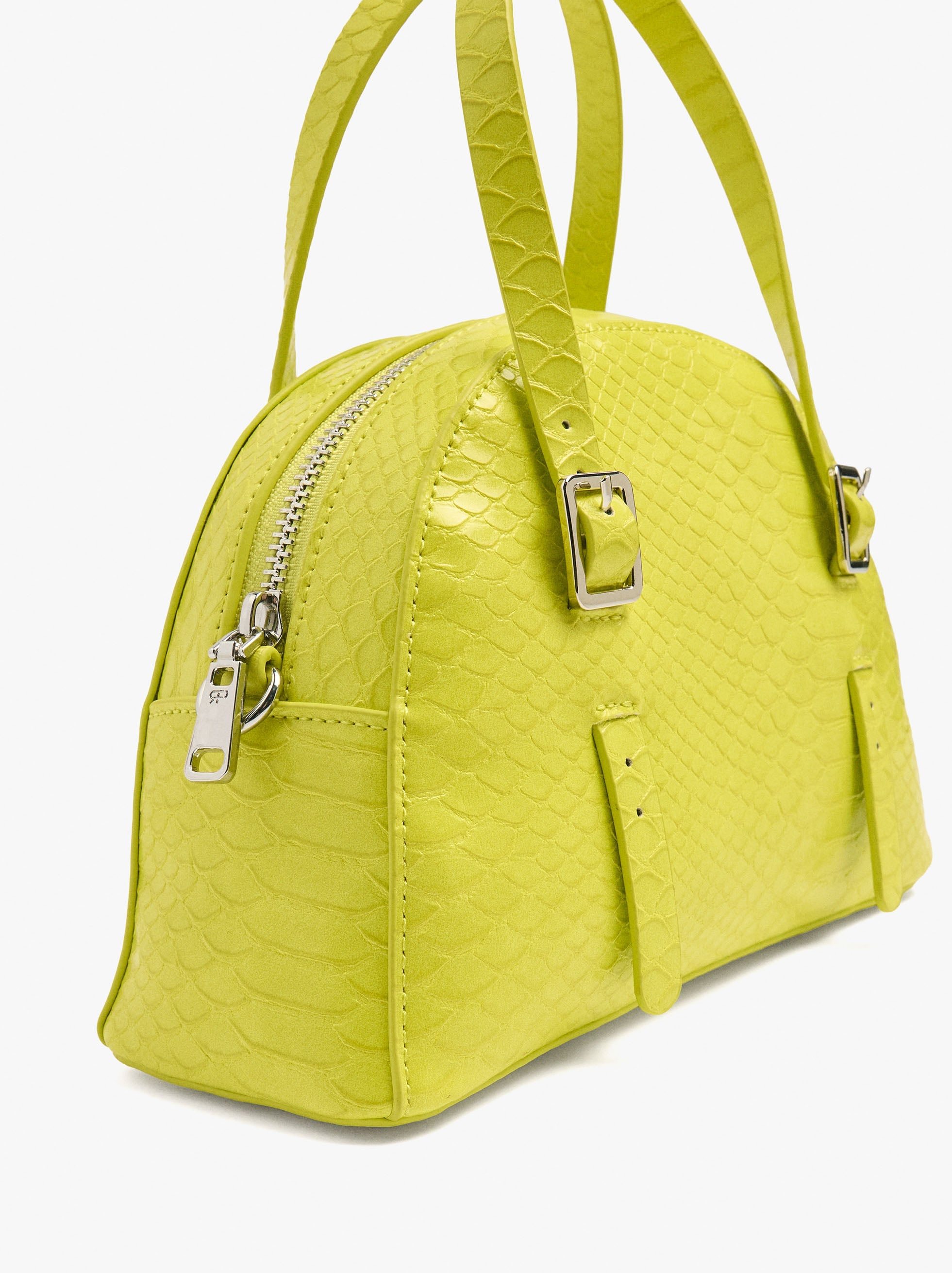 Bolso Tote Redondeado Con Textura