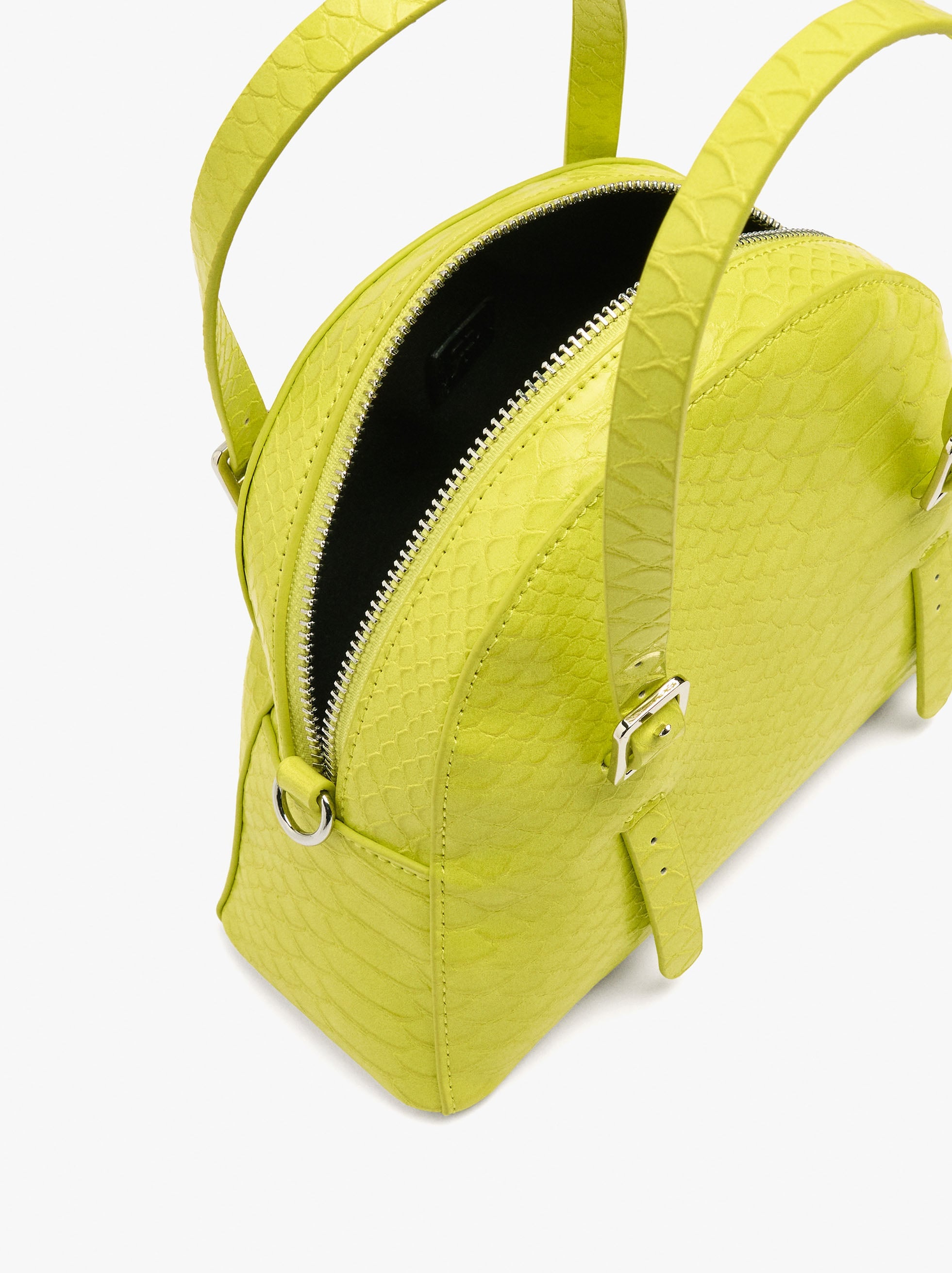 Bolso Tote Redondeado Con Textura