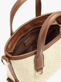 Bolso Tote Efecto Rafia Con Bandolera