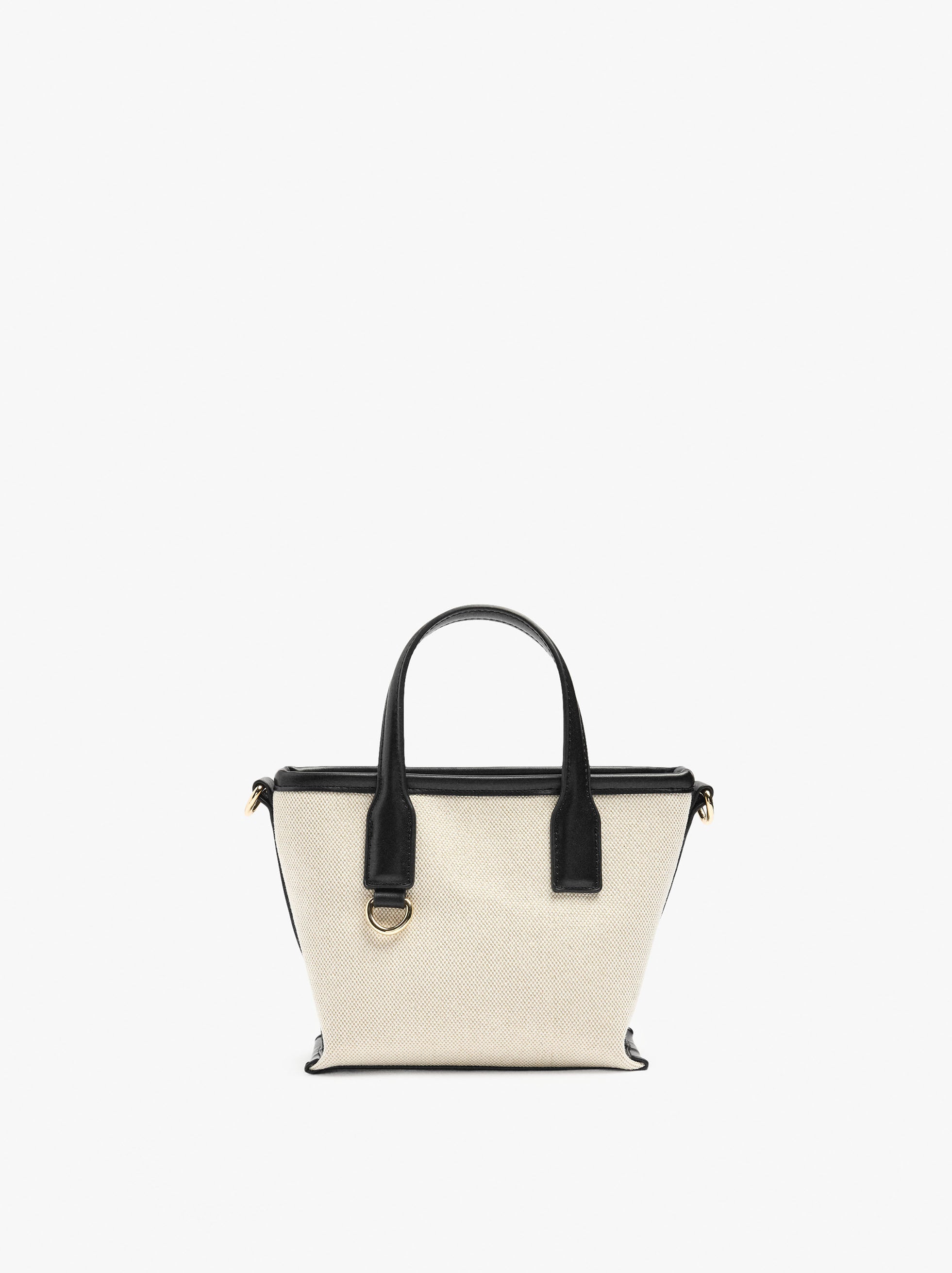 Bolso Tote Efecto Rafia Con Bandolera