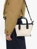 Bolso Tote Efecto Rafia Con Bandolera