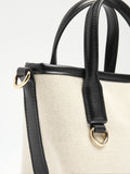 Bolso Tote Efecto Rafia Con Bandolera