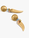 Pendientes Largos Cuentas Multicolor