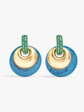 Pendientes Redondos Con Resina