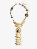 Collar Largo Estructurado Con Madera