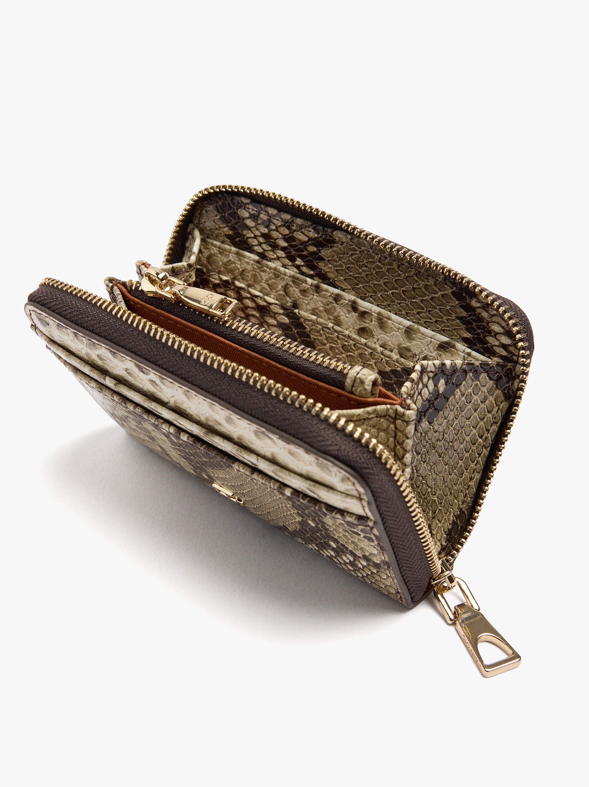 Cartera Básica Con Estampado Animal