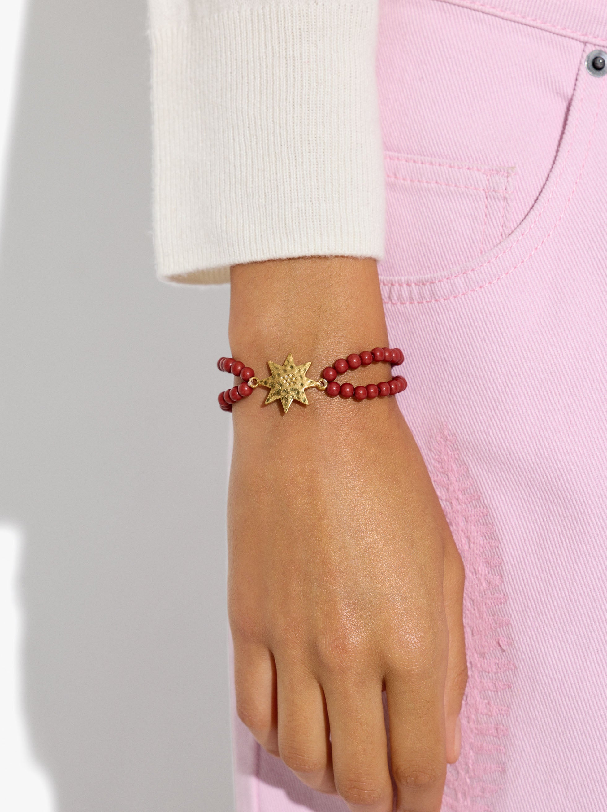 Pulsera Doble Con Charm De Estrella