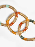 Set De Pulseras Elásticas Cuentas De Piedra