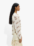 Blusa Con Estampado De Socas 100% Algodón