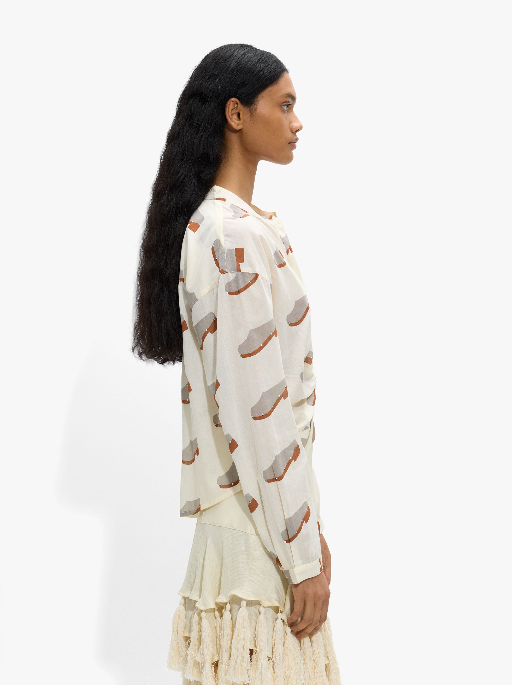 Blusa Con Estampado De Socas 100% Algodón