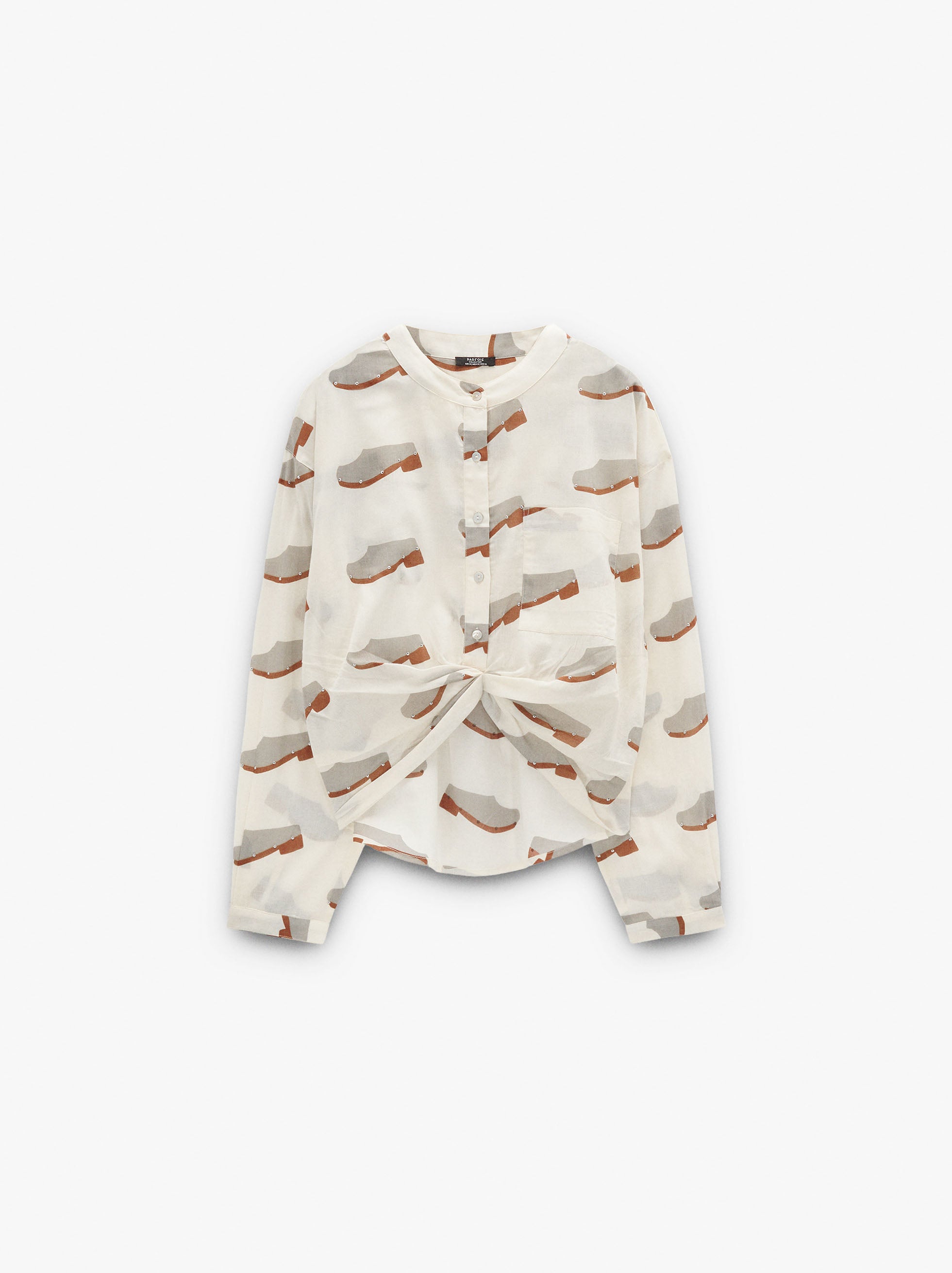 Blusa Con Estampado De Socas 100% Algodón