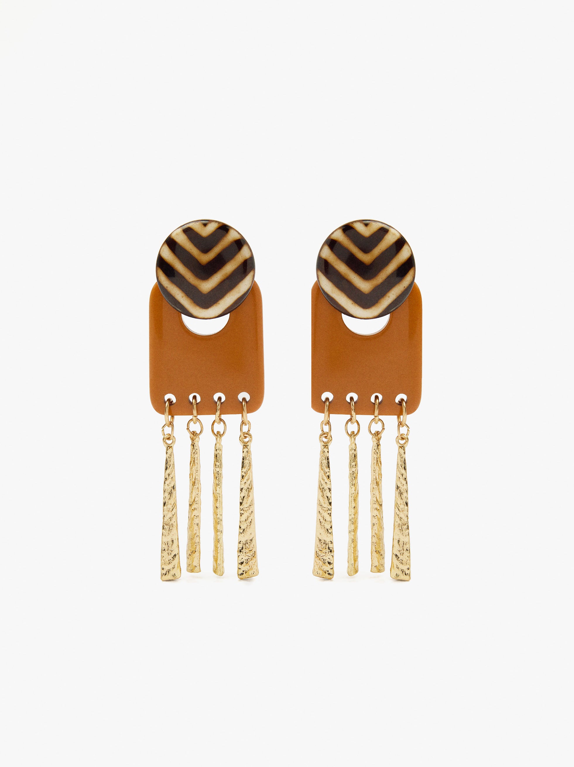 Pendientes Maxi Redondos Y Barra