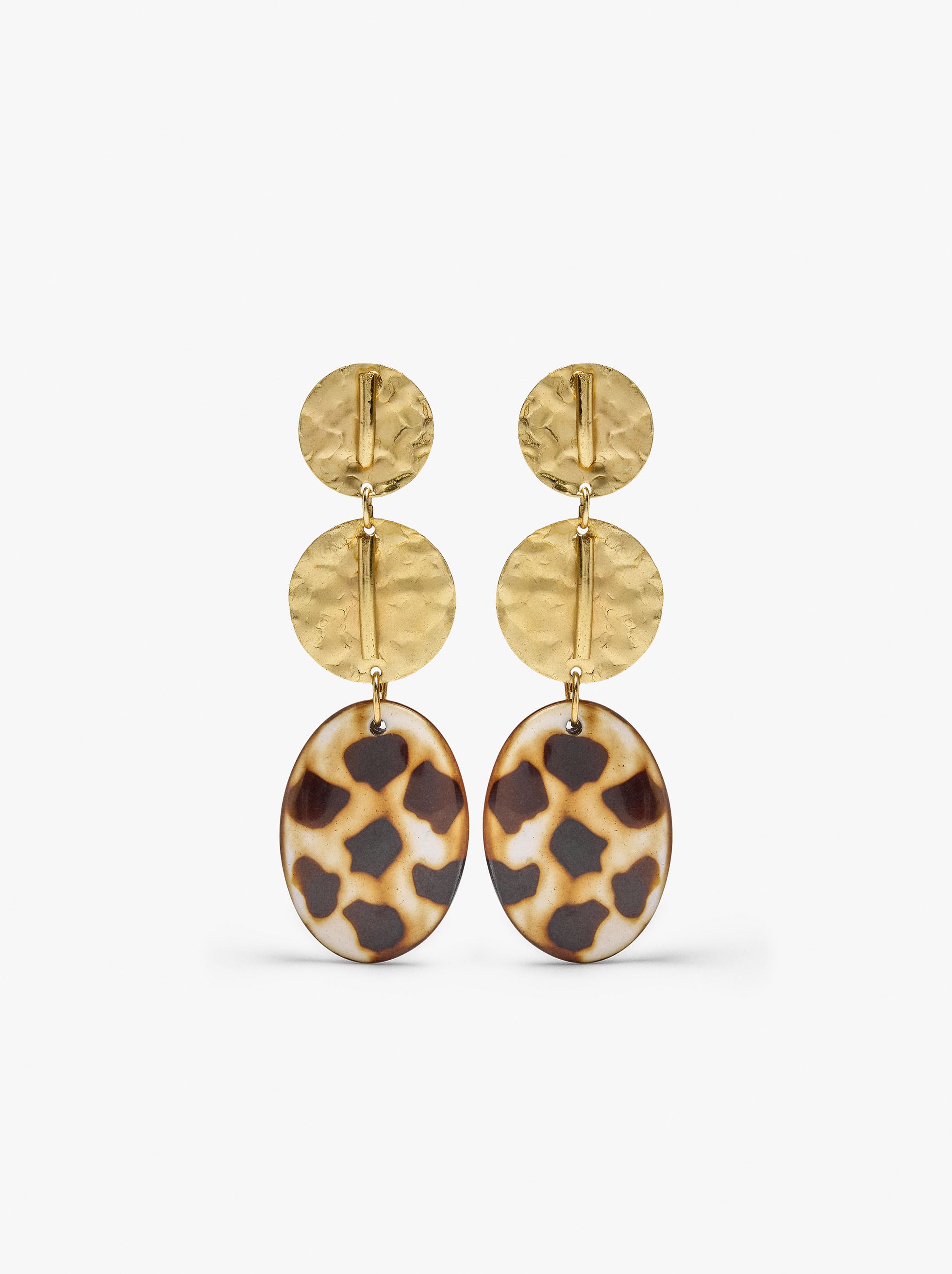 Pendientes Maxi Con Forma Ovalada Largos