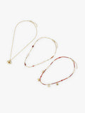 Set De Collares Con Cuentas De Piedra Y Resina