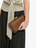 Clutch De Fiesta Rectangular Con Rattan