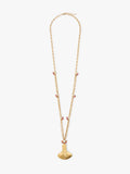 Collar De Eslabones Con Abalorios De Piedra