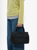 Bolso Tote De Nylon Con Doble Solapa