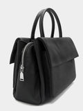 Bolso Tote De Nylon Con Doble Solapa