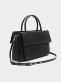Bolso Tote De Nylon Con Doble Solapa