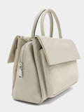 Bolso Tote De Nylon Con Doble Solapa