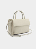 Bolso Tote De Nylon Con Doble Solapa