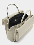 Bolso Tote De Nylon Con Doble Solapa
