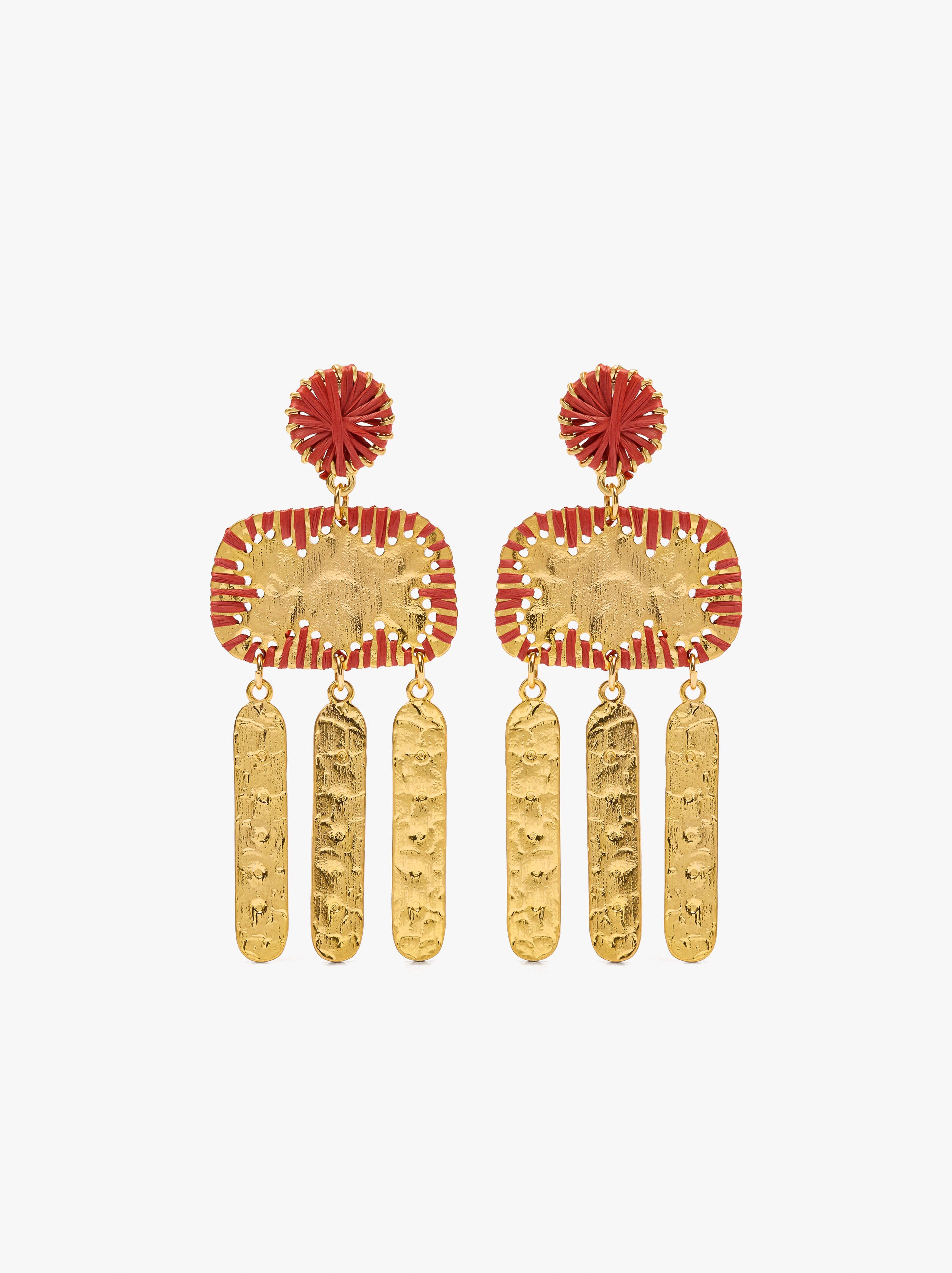 Pendientes Largos Con Barras