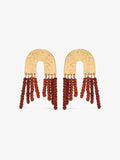Pendientes Arco Con Abalorios