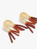 Pendientes Arco Con Abalorios