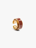 Anillo Ancho Con Esmalte