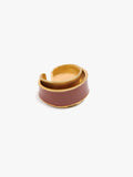 Anillo Ancho Con Esmalte