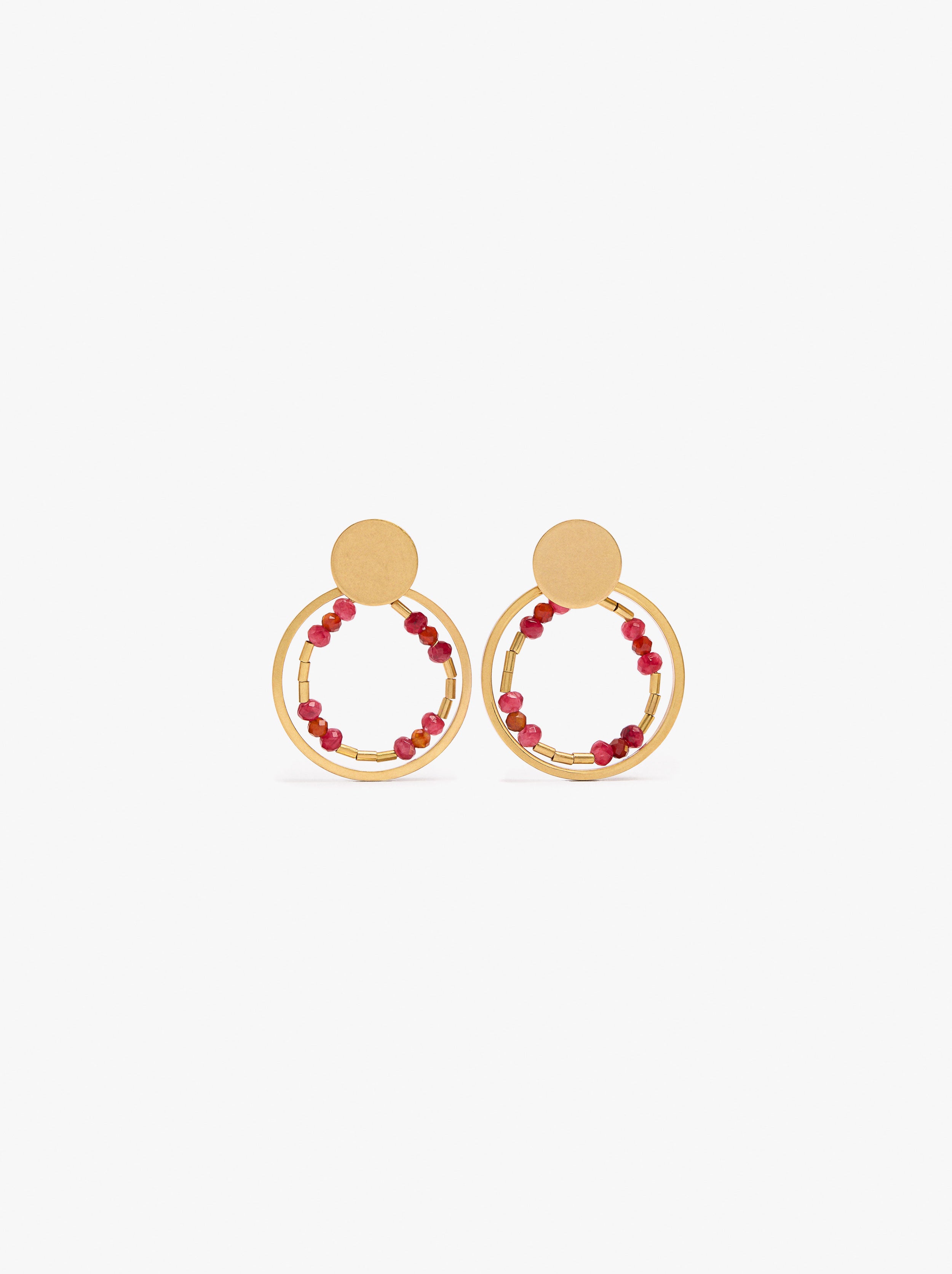Pendientes De Aro Doble