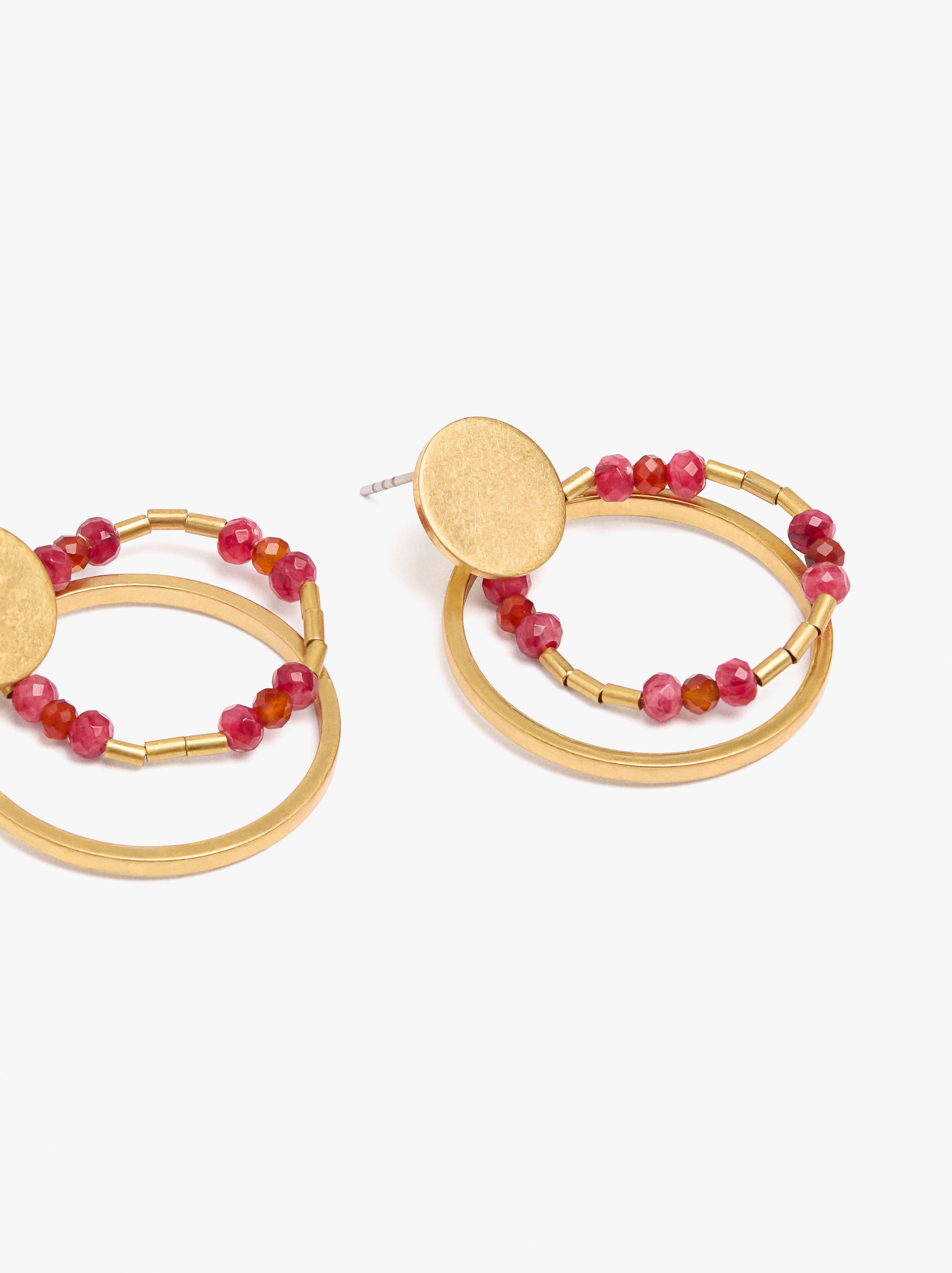 Pendientes De Aro Doble