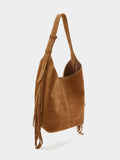 Bolso De Hombro De Piel Con Bolsa