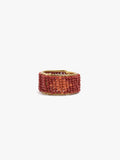 Anillo Ancho Con Abalorios