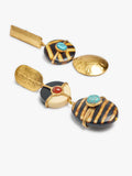 Pendientes Maxi Asimétricos Con Piedra