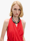 Collar Choker Con Cerámica Y Piedra