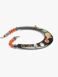 Collar Choker Con Cerámica Y Piedra