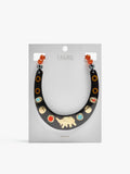 Collar Choker Con Cerámica Y Piedra