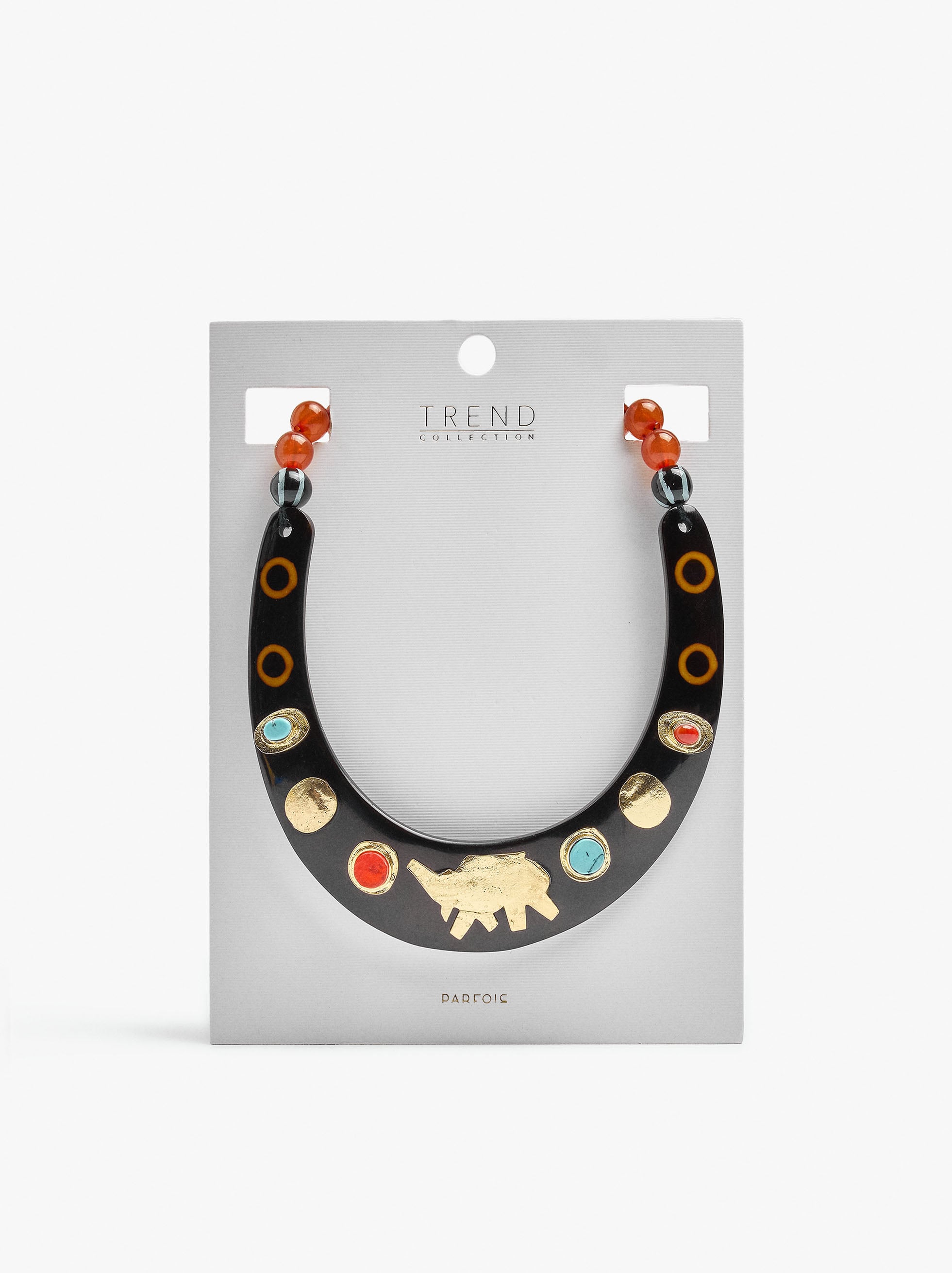 Collar Choker Con Cerámica Y Piedra