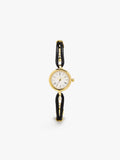 Reloj Redondo Con Pulsera De Cordón