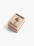 Reloj Bicolor Con Pulsera De Acero Inoxidable