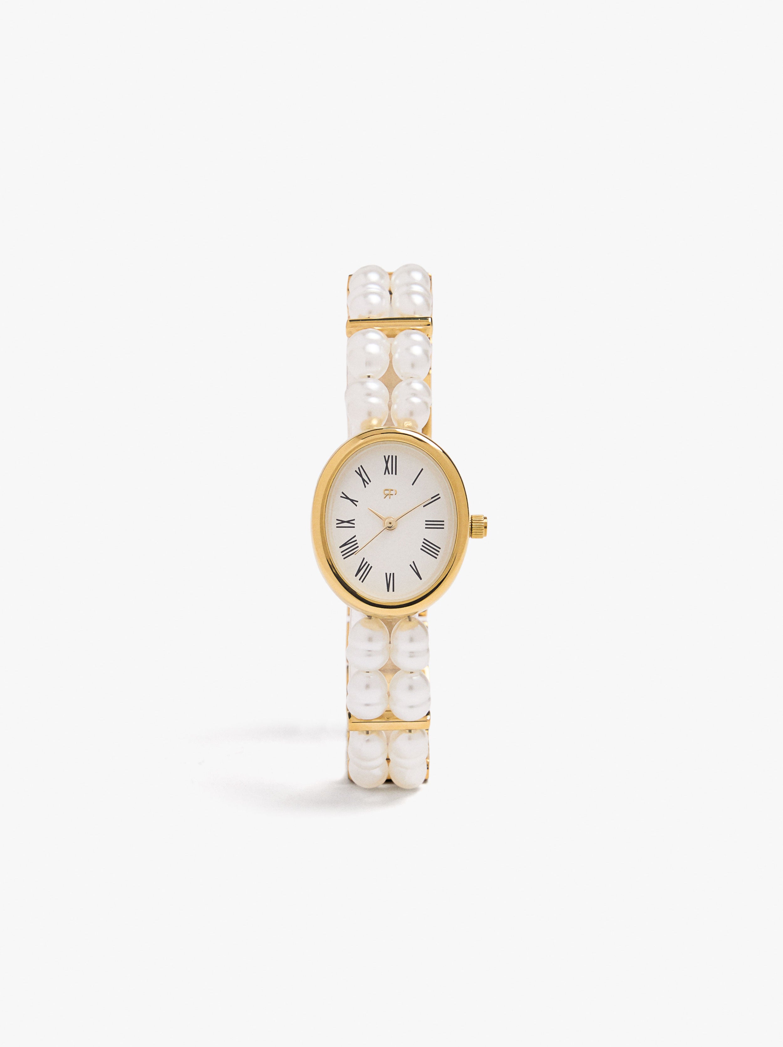 Reloj Con Multipulsera De Perlas