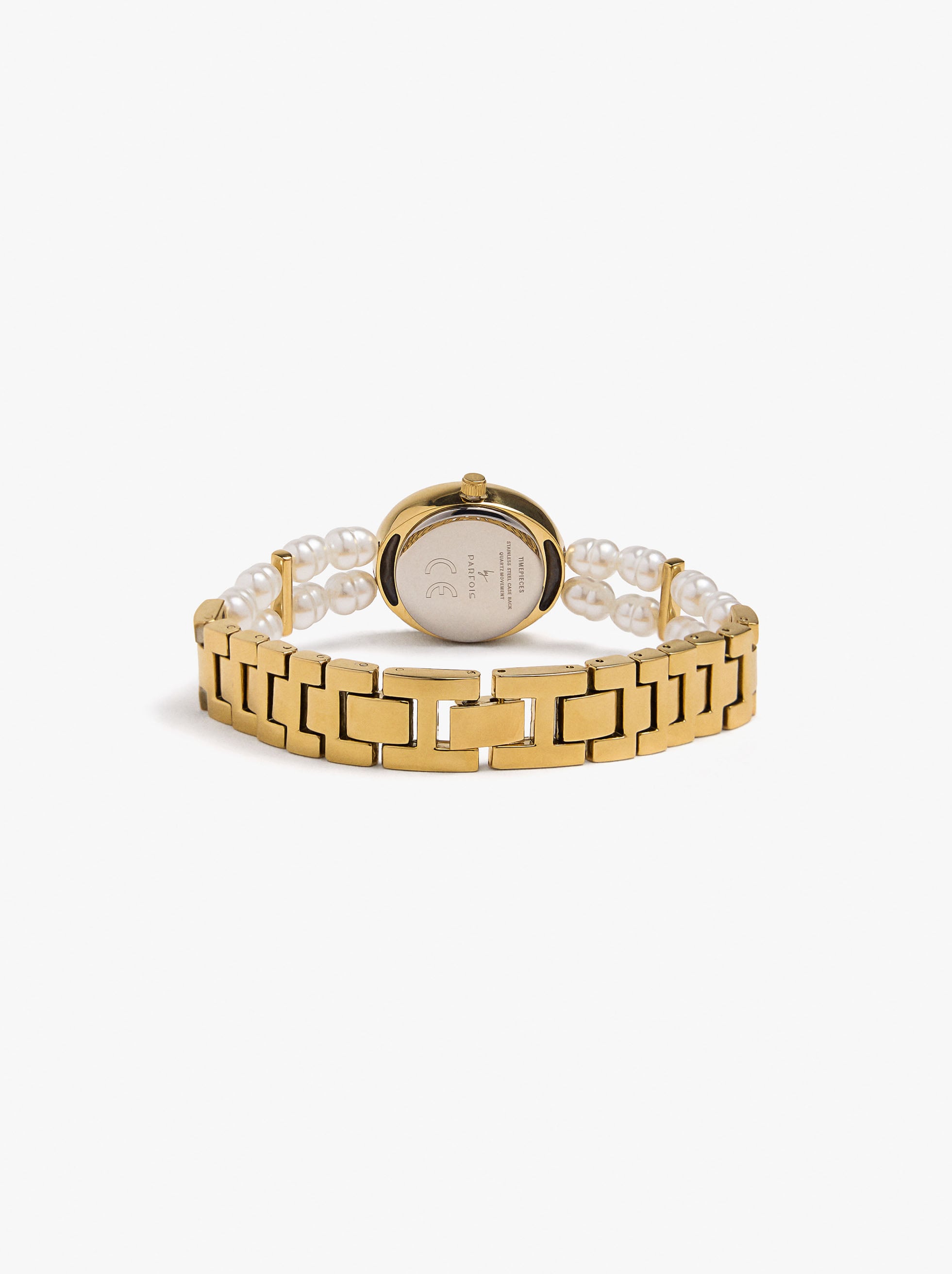 Reloj Con Multipulsera De Perlas