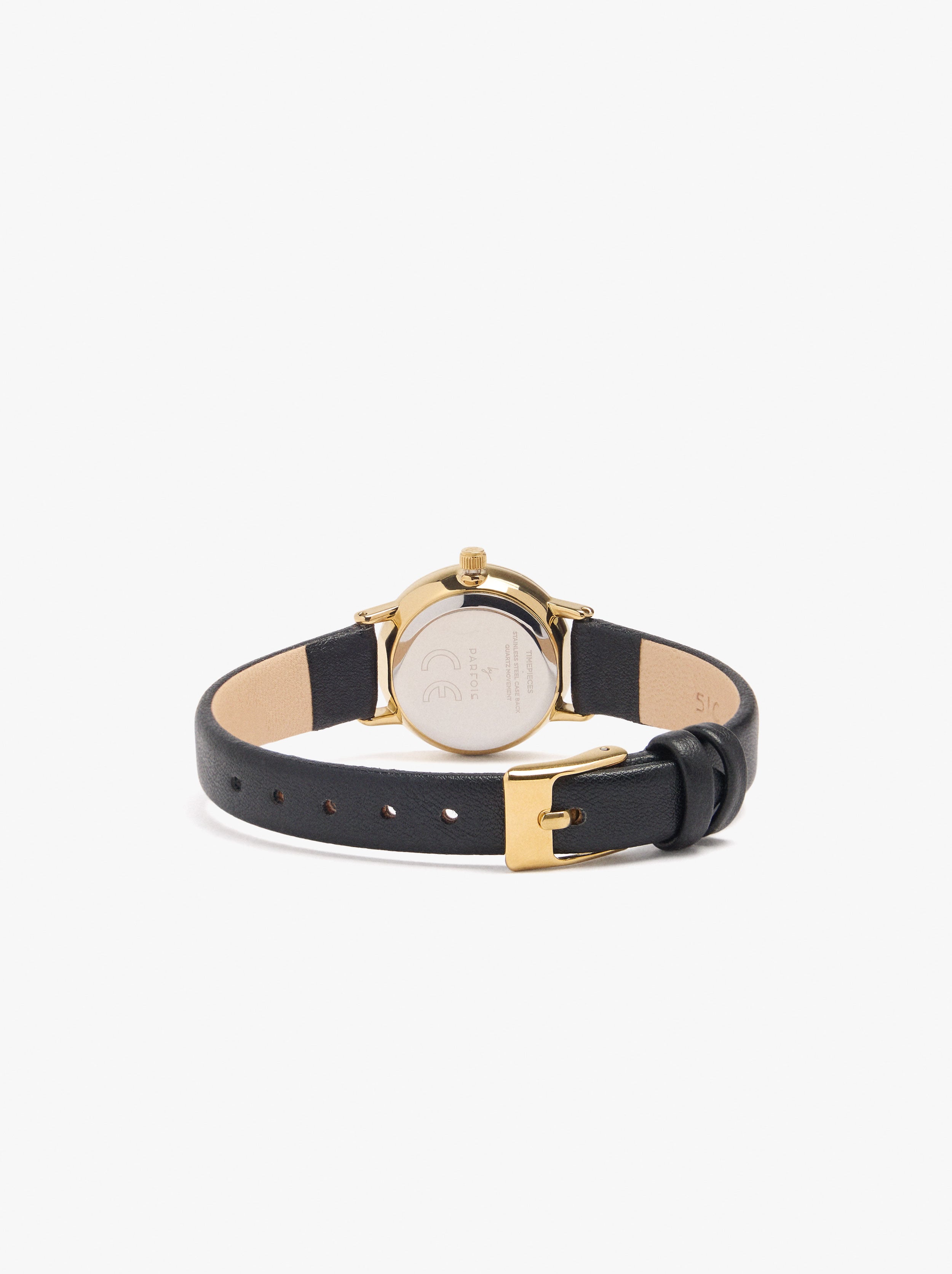 Reloj Redondo Pulsera Con Textura