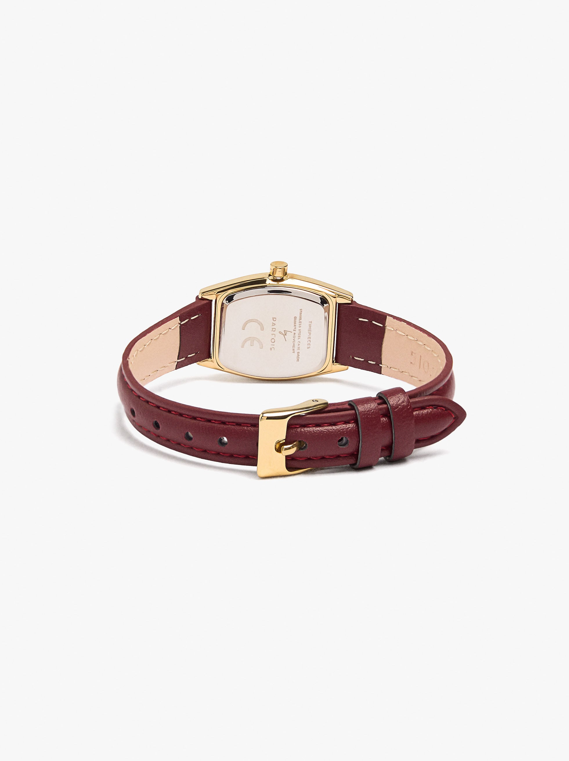 Reloj Redondo Pulsera Con Textura